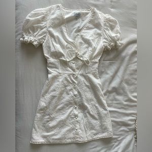 NWOT Sabo Skirt Eyelet Mini Dress